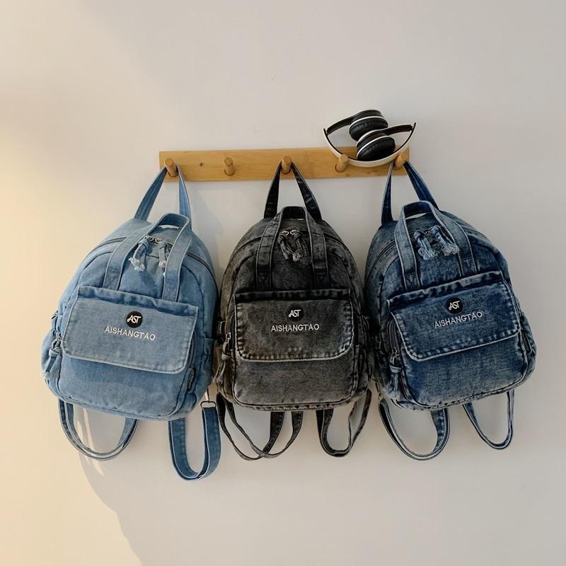 Zaino in Denim Multifunzionale da Donna
