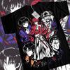 Unisex Shirt Cotton Oversize Large Size Rurouni Kenshin Samurai Himura T-Shirt Rurouni Kenshin T-shirt - Black