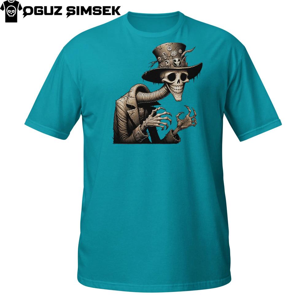 Sinister Skeleton T-Shirt | Twisted Top Hat Ghoul | Creepy Horror Tee 3XL