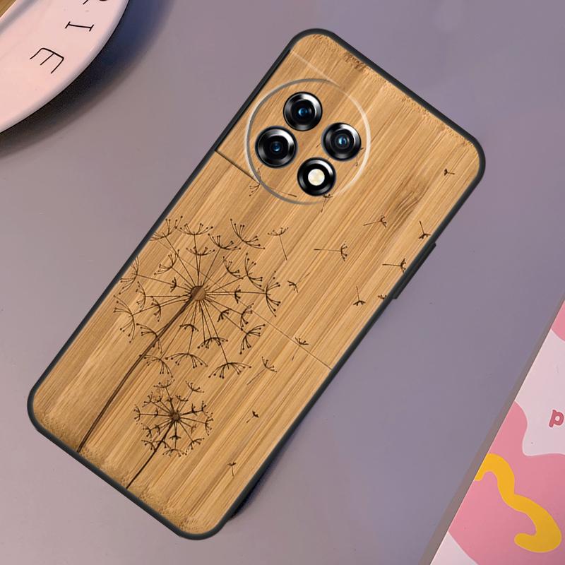 Bamboo Wood Pattern Skull Print Case For OnePlus 12 11 10 Pro 8T 9R 10T 10R 12R OnePlus Nord N10 N20 2 2T CE 3 Lite Cover
