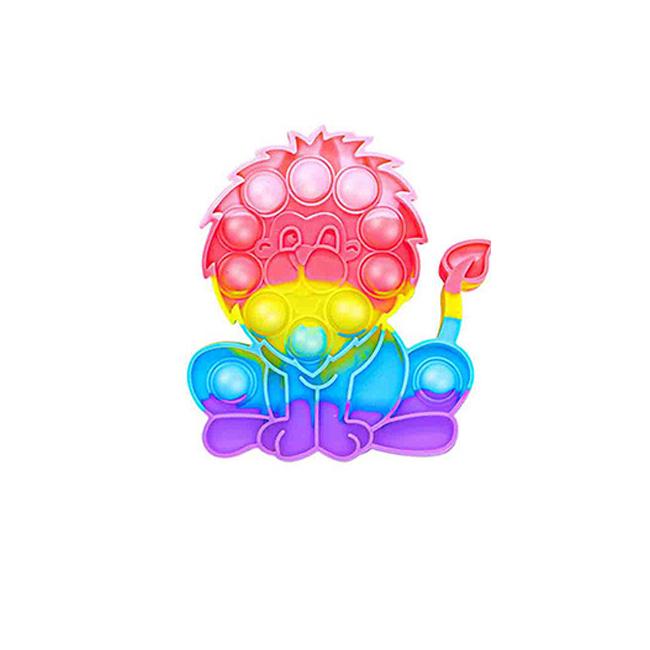 1Pc Rainbow Pop Push Bubblle Fidget Anti Stress Relief Toys For Adult Children Special Needs Sensory Toys Interactive Toys