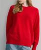SHINE ON YOU 100% Rws Extra Fine Merino Wool Raglan Knit_Red