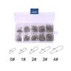 200PCS Quick Change Fishing Snap Pin Connector Stainless Steel Fishing Link Rigs  Carp Fishing