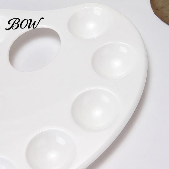 Multipurpose Color Tray Paint Palette, Ten-hole Mixing Tray, Durable Thickened Student Painting Tools Plastic Art Supplies, for Watercolor Acrylic And