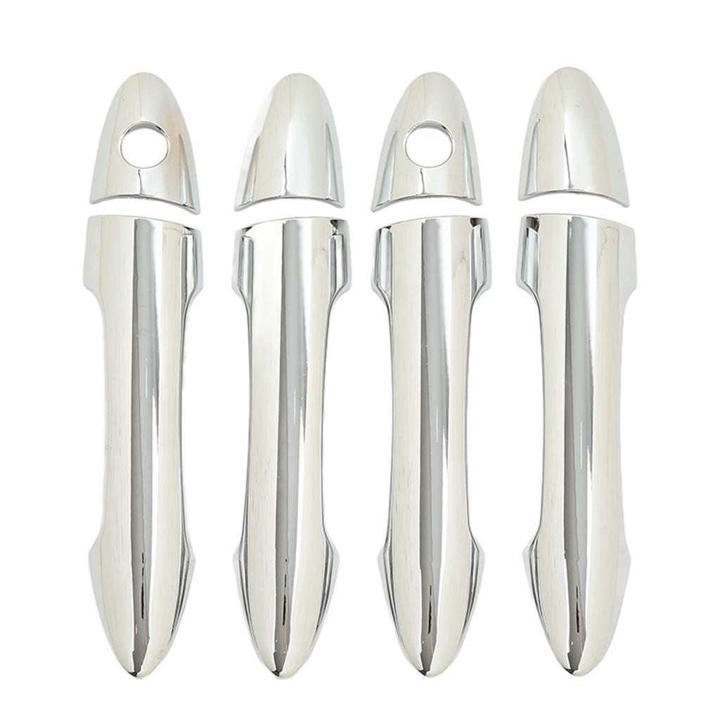 8 Pcs Car Exterior Door Handle Cover ABS Chrome Door Protector for Picanto Morning 2011?2016