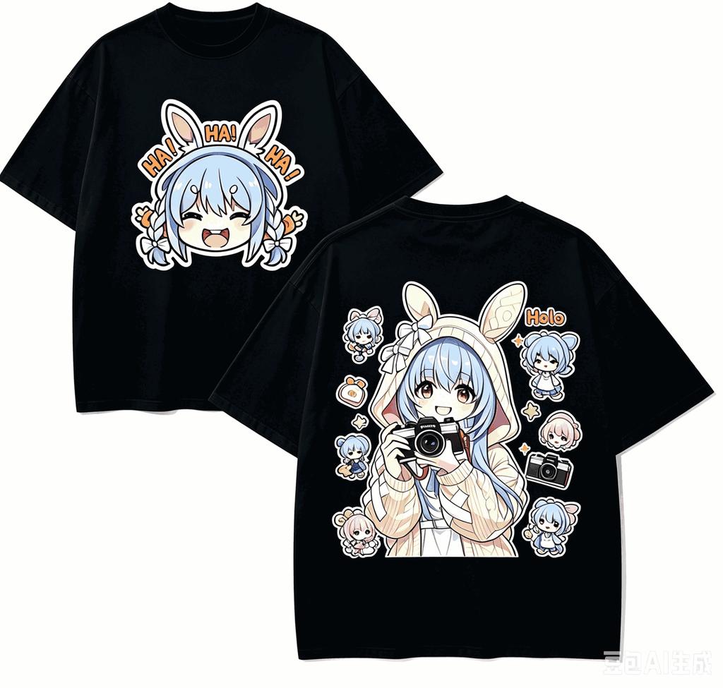 Usada Pekora Anime Lover TShirt Harajuku Cotton NewModel High Street Retro Fashion Oversized Unisex Classic High Quality Soft