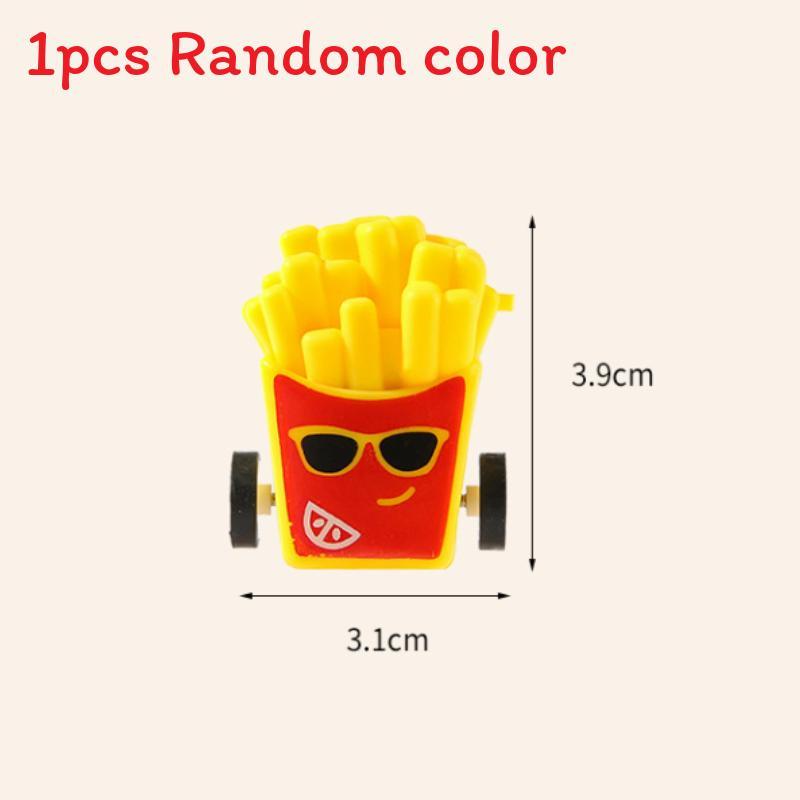 Creative Fries French Burger Design Children Inertia Toy Car Entertainment For