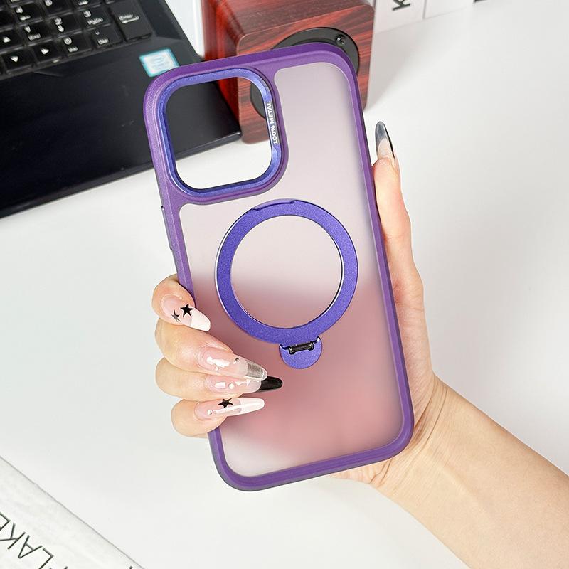 

Чехол для телефона с аппаратным кронштейном, магнитным креплением, текстурой кожи Ins для IPhone 16, защитный чехол For iPhone13promax