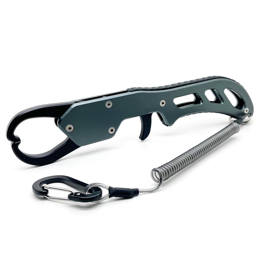 TOTOMOKA Fish Fish Ultra Lightweight Aluminum with Rope Grip, Catcher, (Gray)