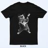 Cat Kitten Playing Guitar Rock On Star Funny Rock And Roll T-Shirt