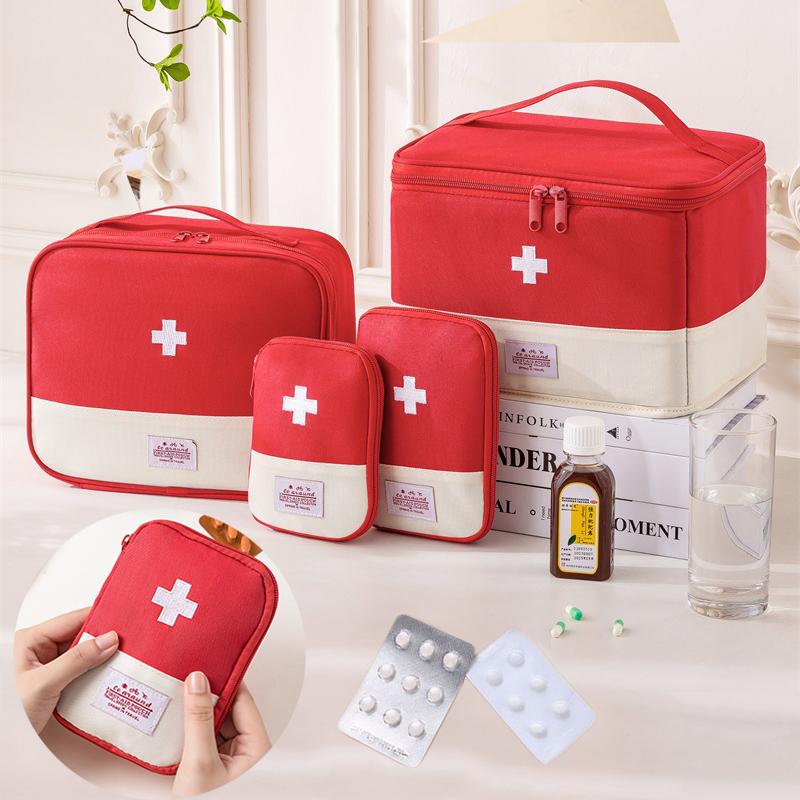Travel Supplies First Aid Kit Organizer Portable Medicine Bag Cute Medical Emergency Pouch Household Medicine Pill Storage Bag