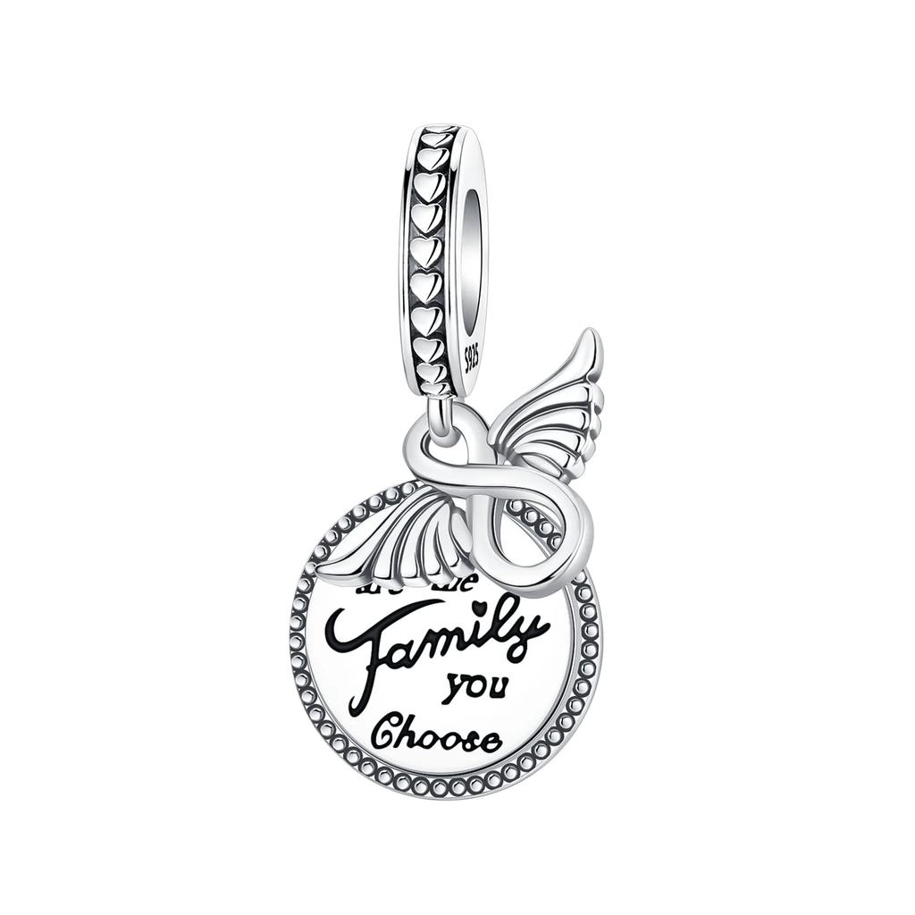 New Original Copper Charms Lucky Infinity Symbol Heart Beads Pendants Fit Bracelet Necklace Diy Jewelry Gift