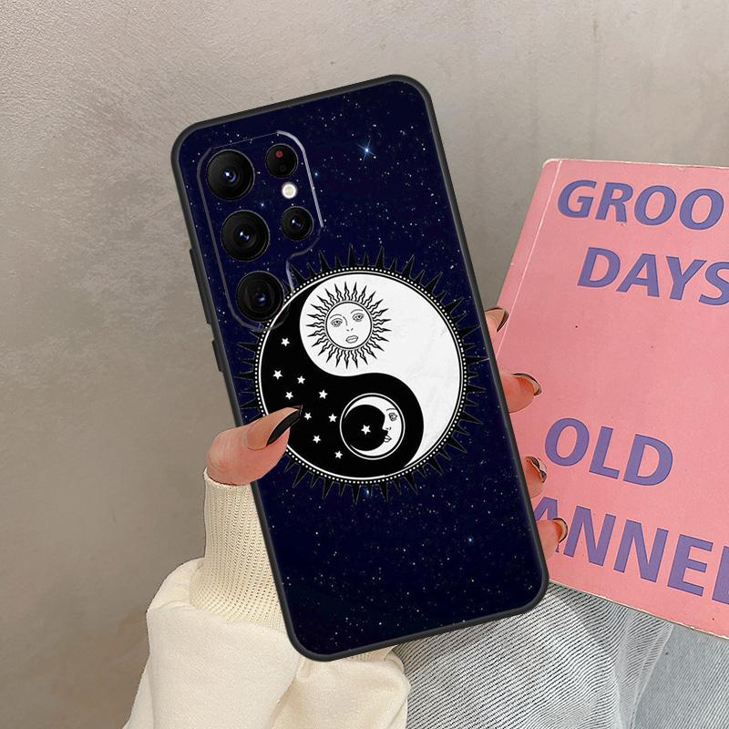 SUN AND MOON Mystic Zodiac Case For Samsung Galaxy S21 S22 S23 S24 S25 Ultra S9 S10 S25 Plus S20 FE S25 FE Cover Coque