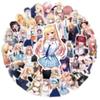 10/30/50pcs Kitagawa Marin Anime My Dress Up Darling Stickers Decals DIY Water Bottle Phone Luggage Cute Cartoon Sticker Packing