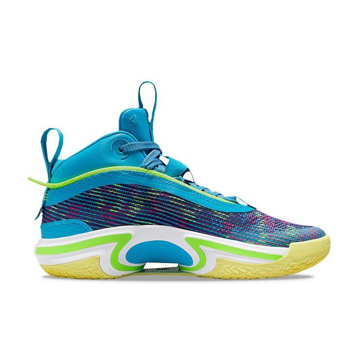 Luka Doncic X Air Jordan 36 GS Laser Blue Kids Sneakers Pink-Prime Black DN6155-430