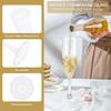 12pcs Champagne Glasses Flutes 207ml Plastic Champagne Flute Wine Goblet Unbreakable Flat Bottom Goblet for Party Picnic Wedding