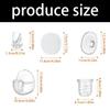 1 Set Tazza Collettore Latte con Flangia 24mm/27mm per Accessori Pompa per Seno S32/S39 Goditi una Raccolta del Latte Efficiente
