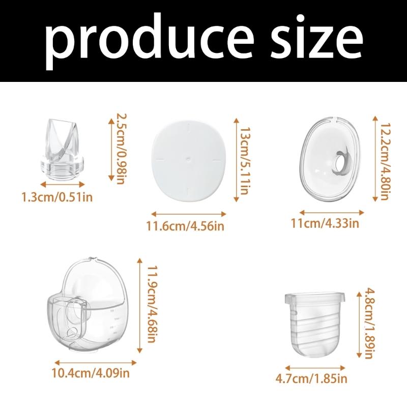 1 Set Tazza Collettore Latte con Flangia 24mm/27mm per Accessori Pompa per Seno S32/S39 Goditi una Raccolta del Latte Efficiente