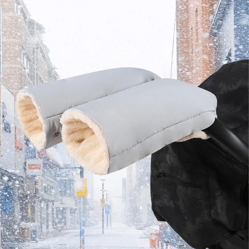 Waterproof Windproof Push Chair Gloves Strollers Hand Muff With Soft Fleece Lining For Pram