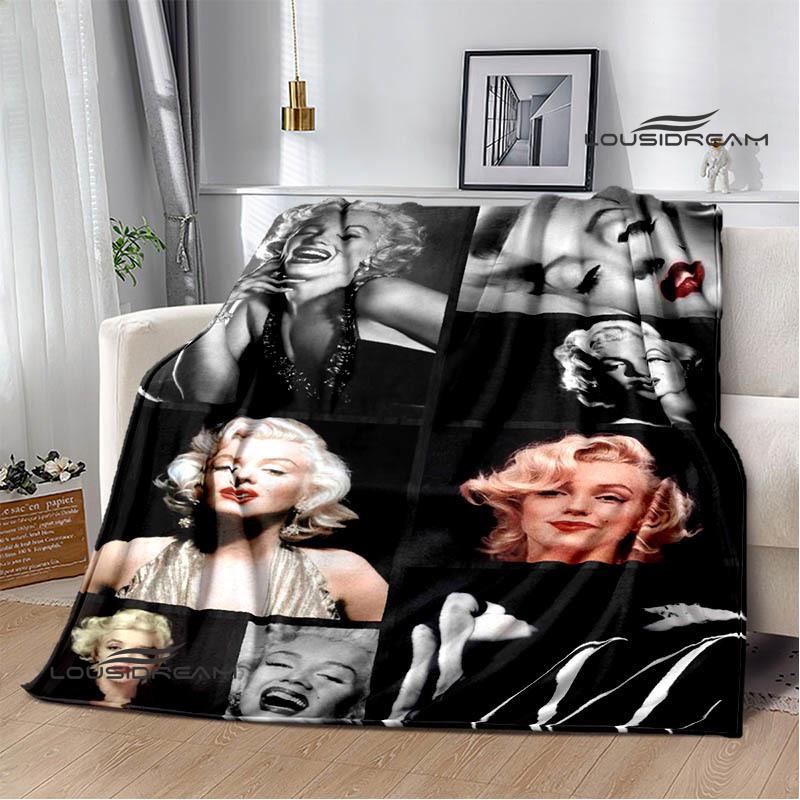 Marilyn Monroe Printed blankets picnic blanket Warm Flannel blankets Soft and comfortable blanket bed linings Birthday Gift