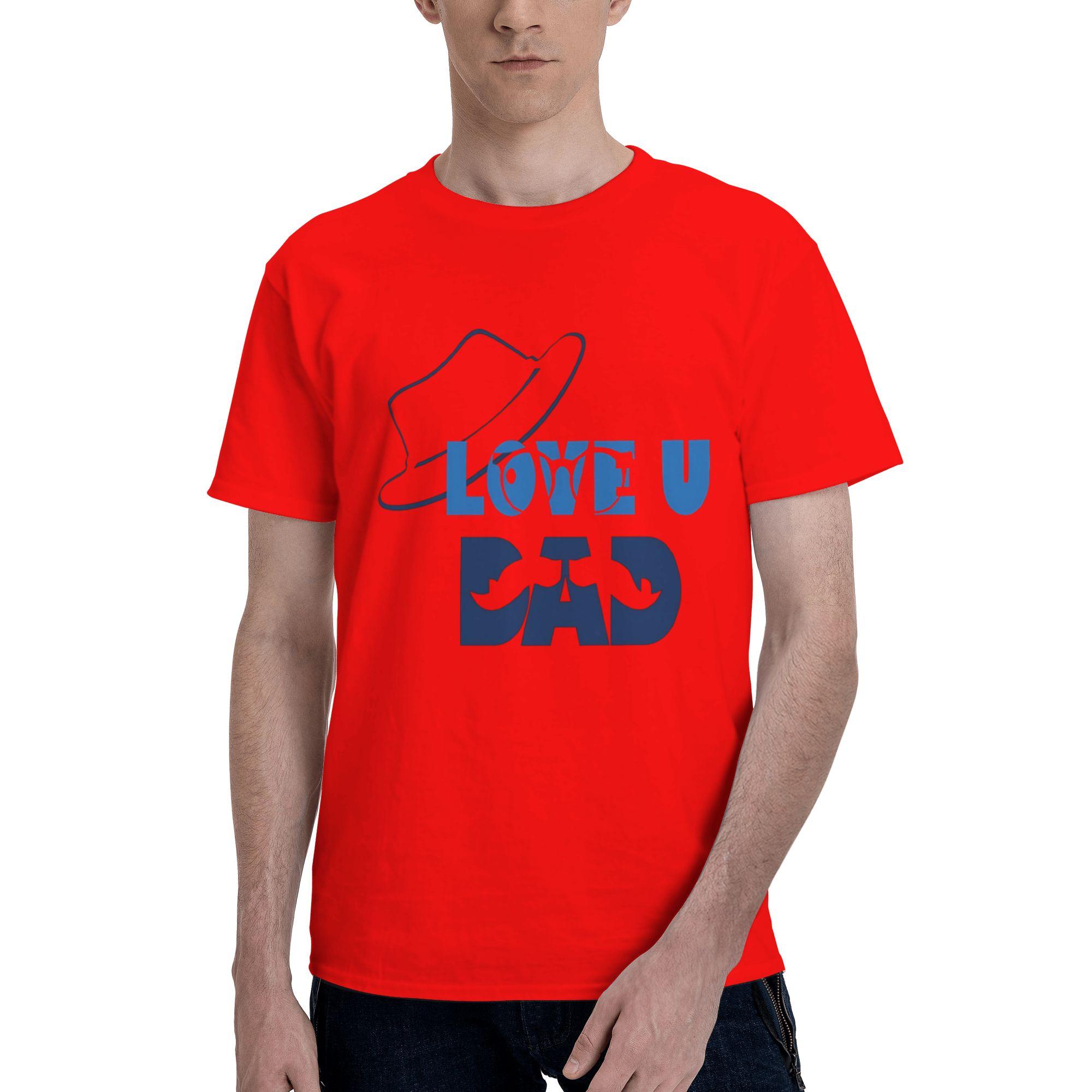 Fathers Day Mens T Shirts Fathers Day Creative Tee Shirt Short Sleeve Crew Neck Cotton Birthday Gift Clothes TShirt S