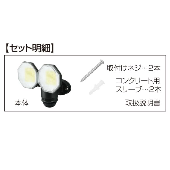 DAISHIN Sensor Outlet For Outdoor Use Human Sense LED AC 100V Type Power Supply Security Light Outdoor Light Waterproof Standard Rainproof Human