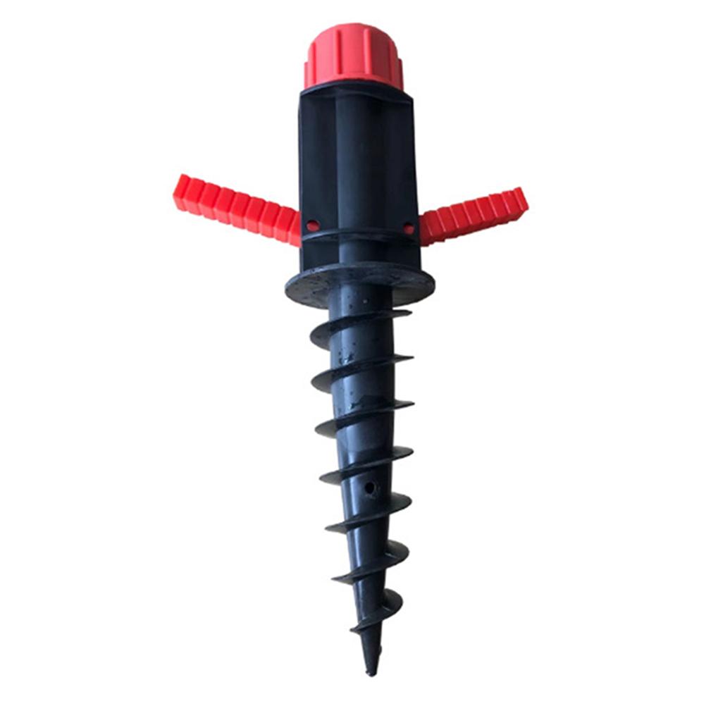 

Premium Plastic Spiral Ground Stake Beach Umbrella Anchor Outdoor Sand Screw Patio Umbrella Base Heavy Duty Tent Peg Folding чёрный
