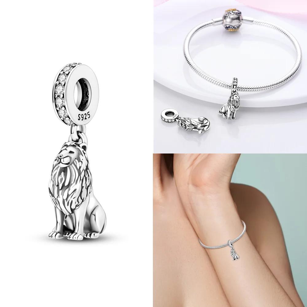 Original Inlaid Zircon Charm Beadscopper Color Love Heart Snake Dangle Bead Fit Bangle Bracelet Pendant Jewelry Fine Gift
