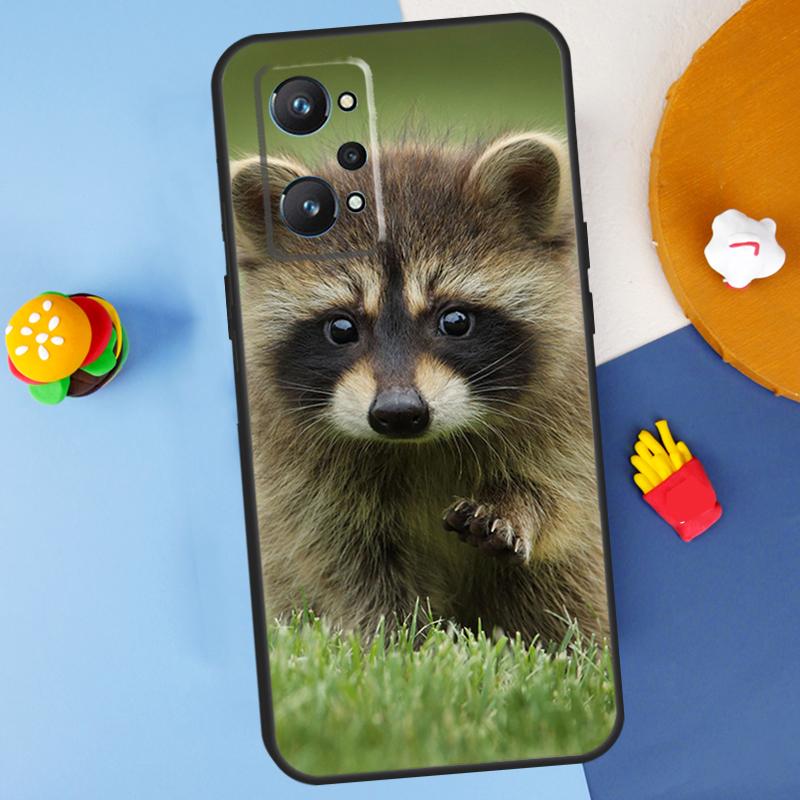Raccoon For Realme GT Neo 5 3 2 C55 C35 C33 C31 C30 C25 C21Y C15 C11 Realme 8 9 10 11 Pro Plus Case