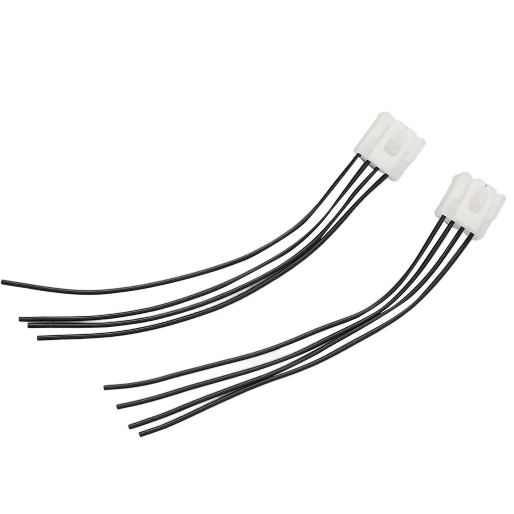 2PCS 4PIN Tail Light Harness Stable Connection Impact Resistant Replacement for Fiat Grande Punto