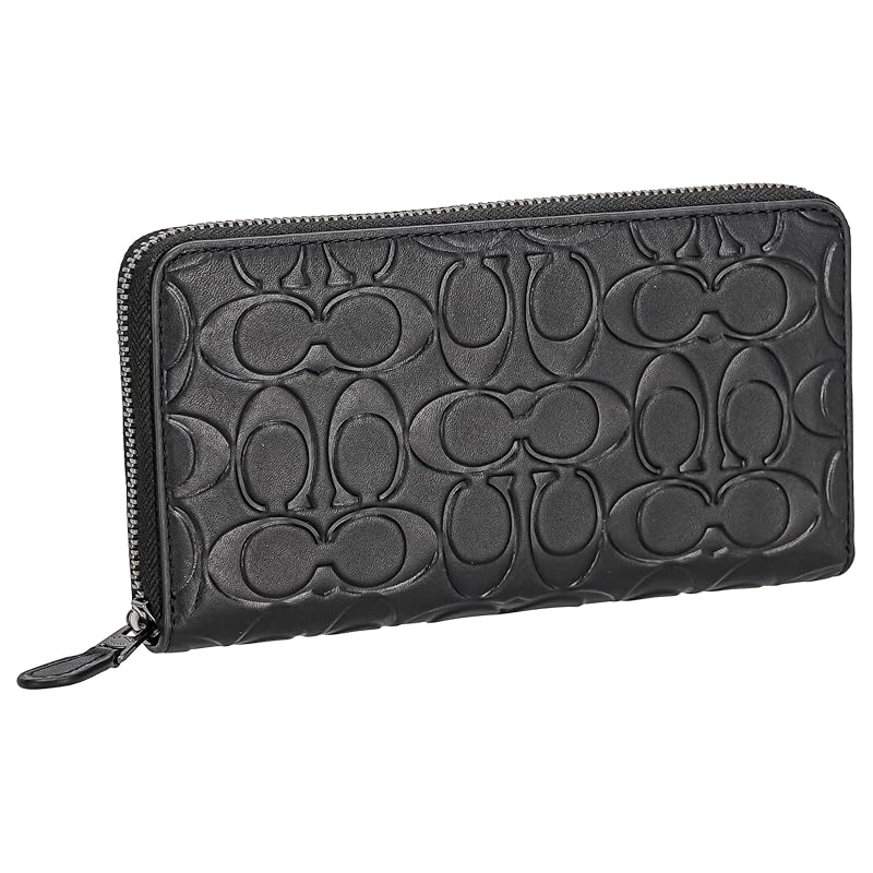 

[coach] Long wallet (round zipper) CE551 men s QB/BK [product]