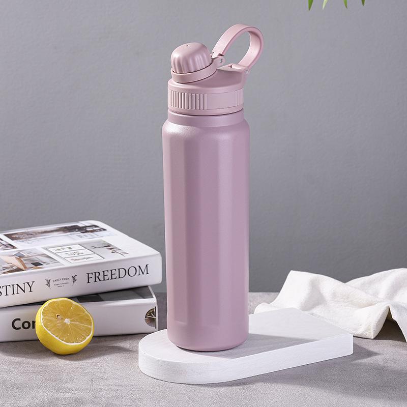 Men's and Women's Outdoor Portable Sports Leisure Large Capacity Simple Straw Cup Silicone Sling Cup