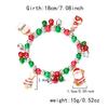 Christmas Bracelet for Women Fashion Elegant Christmas Tree Santa Snowflake Pendant Beaded Bracelets Holiday Party Jewelry Gift for Girls
