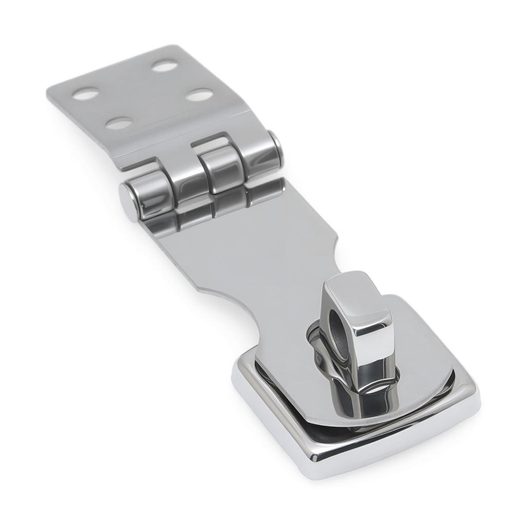 Stainless Steel Marine Boat Hatch Latch Anti Rattle Locker Lock Swivel Hasp Buckle 75mm Flush Door Hardware For Yacht RV