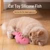 Available: Catnip Silicone Fish Toys for Cat Entertainment and Kitten Teething