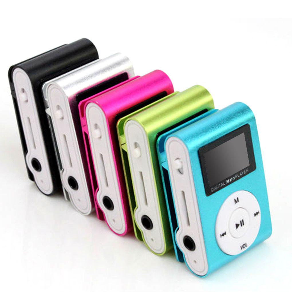 Mini MP3 Player Portable Metal Clip Music Supporting 3.5mm Interface Micro Stereo Fashion Display Relaxing