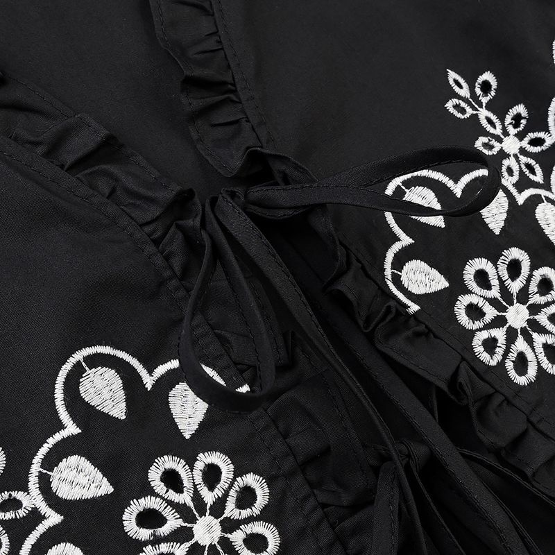 Jnleaog Spring New Arrival Women's Clothing Fashion Style Stylish Fashion Hollowed-out Embroider Cotton Shirt