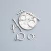 S925 Sterlingsilber OT Verbindungsverschluss für DIY Halskette & Armband Schmuck