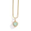 Women's Heart-Shaped Zircon Necklace Copper Collarbone Chain Light Luxury Niche Design Versatile Fashion Accessory