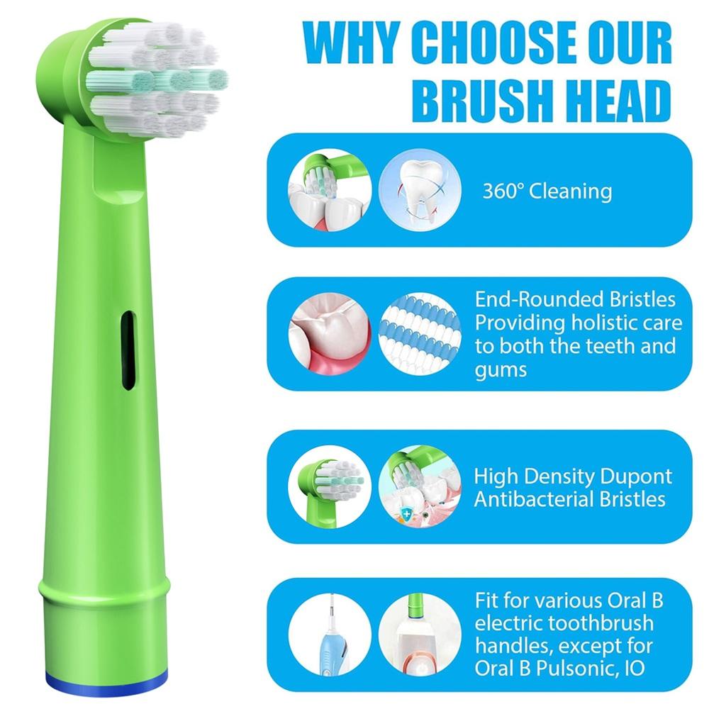 Oral B Compatible Electric Toothbrush Replacement Toothbrush Brush Heads, Toothbrush Head Refill for OralB 100 300 500 1000 1500