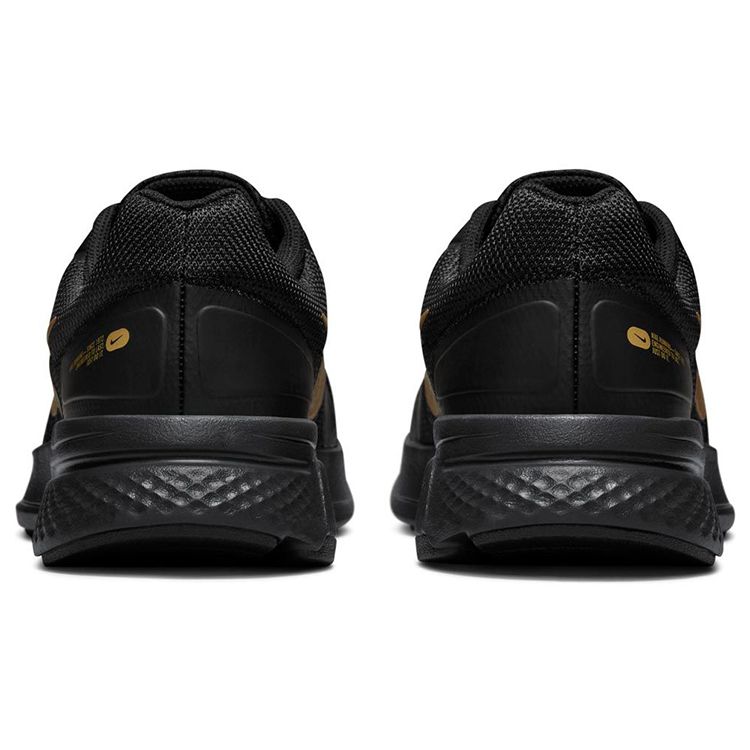 Nike Run Swift 2 Schwarz Metallic Gold Herren Sneaker Dunkelgrau CU3517-010