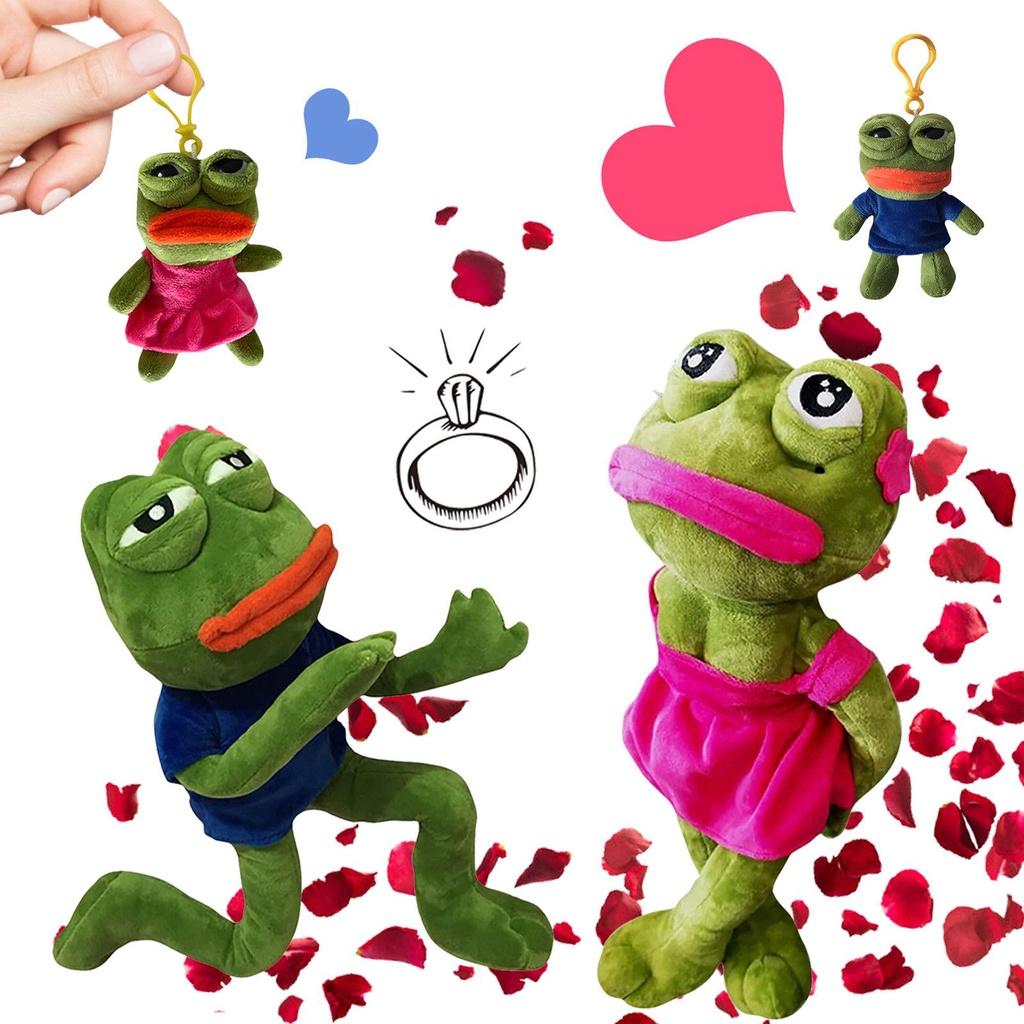 Weiches Pepe der Frosch Plüschtier Stofftier für Kinder und Erwachsene