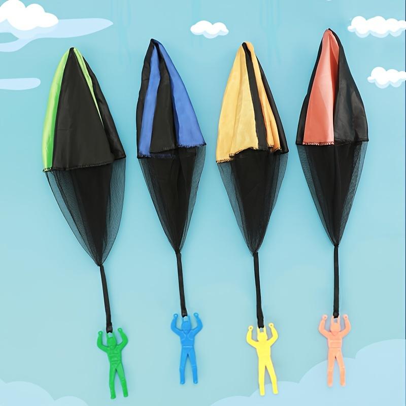 Handwurf Fallschirm Soldaten Spielzeug 1 Stück Outdoor Fliegende Figur Quadratisch Verhedderungsfrei Mini Fallschirmspringer Spiel für Kinder