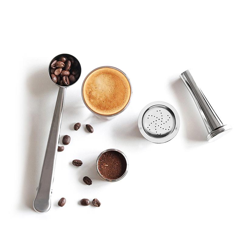 Coffee Capsule Stainless Steel Reusable Coffee Pods For Aldi Expressi Tchibo Cafessimo&K Fee Aldi Expressi Coffee Machine
