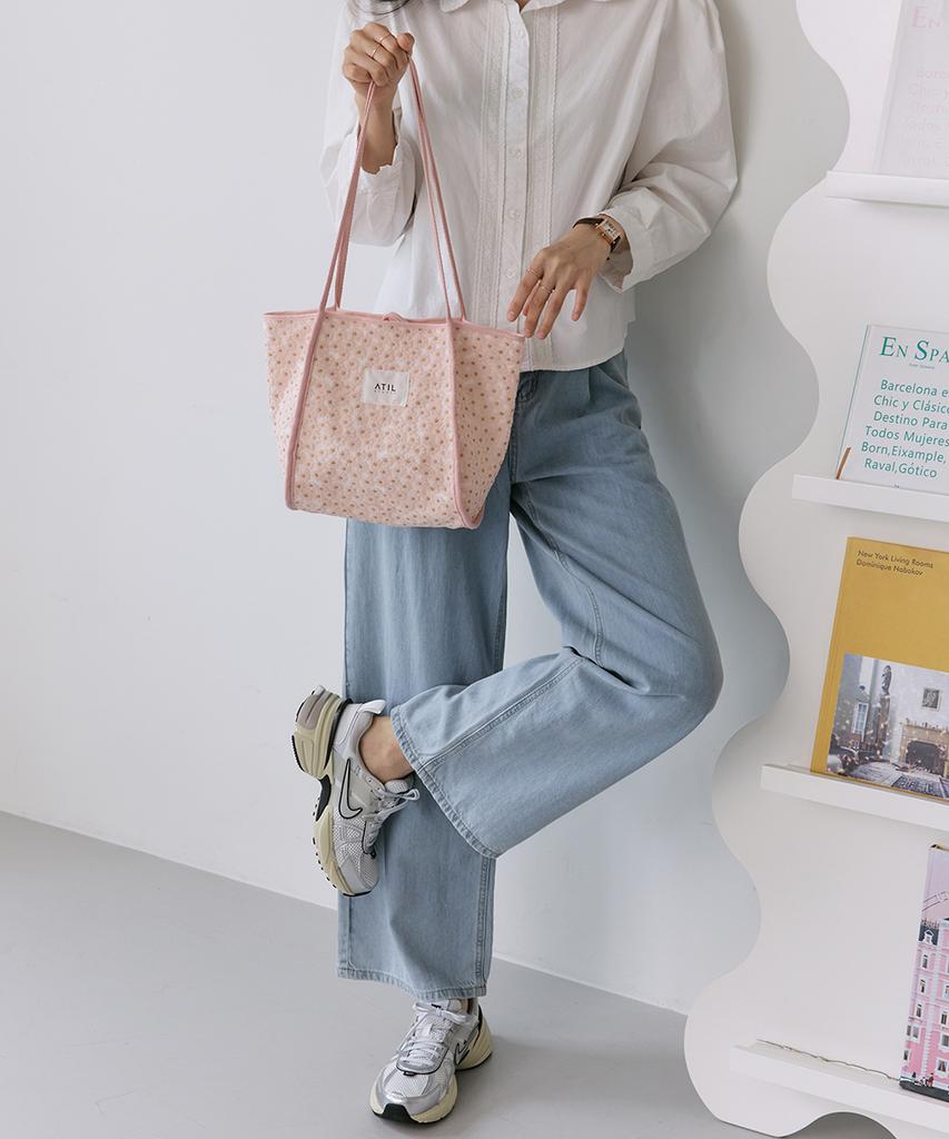 Atil Studio Floral Cozy Tote And Shoulder Bag _ [Pink]