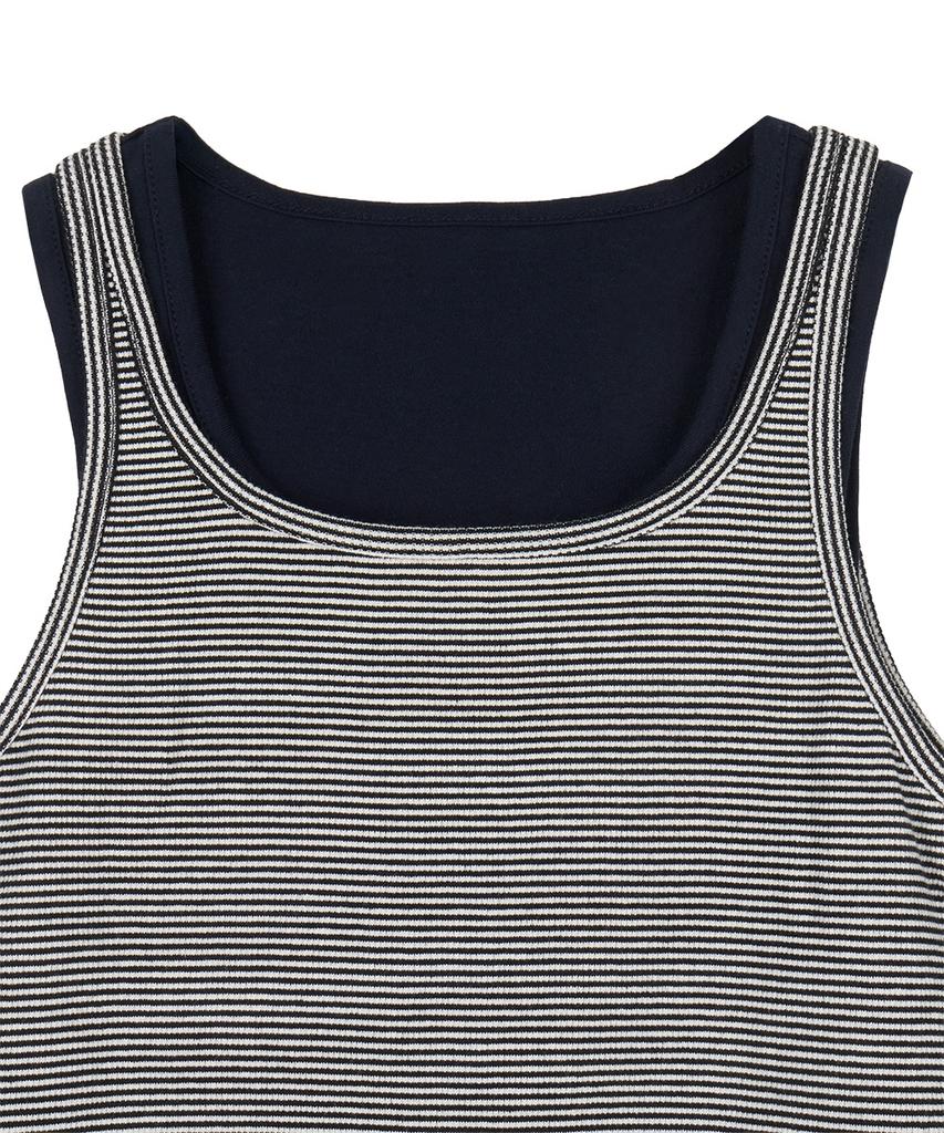 Dandel Dd Layered Rib Sleeveless (St Navy)