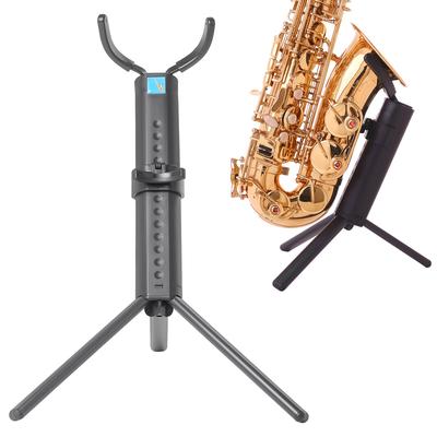 1PC Metall faltbare Alto Tenor Saxophon Ständer tragbare Boden Sax Stativ Halter mit weichen Gummiabdeckungen