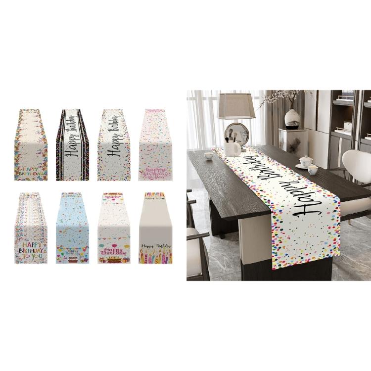 Dining Table Cloth Placemat Happy Birthday Decoration Table Cloth Placemat Color