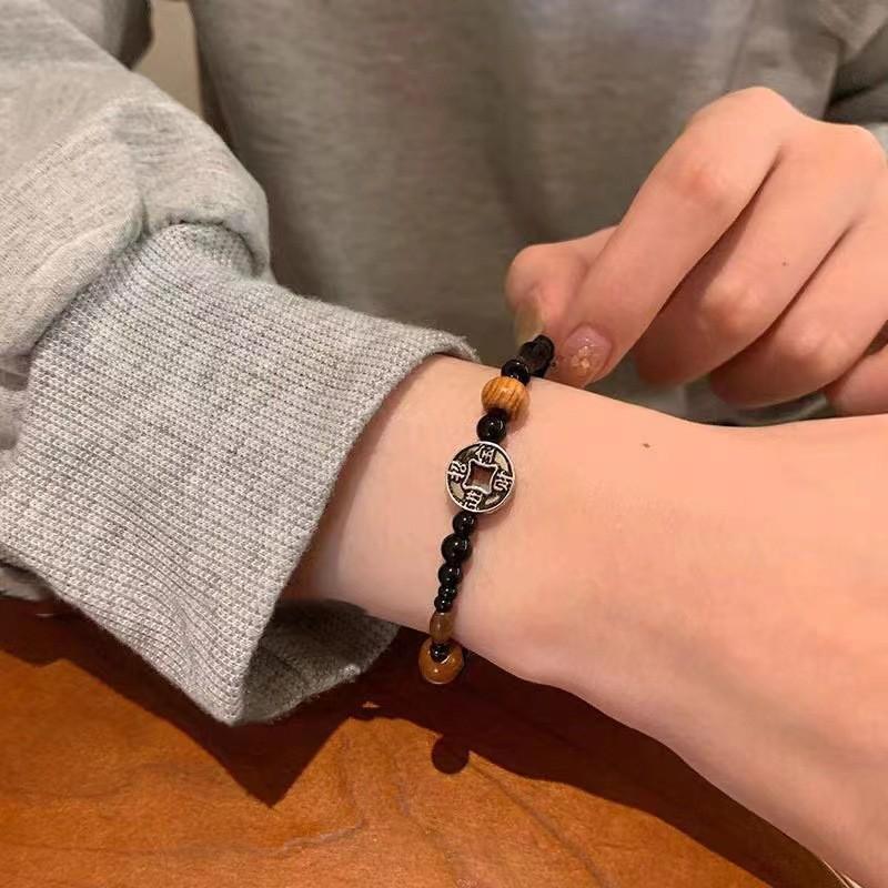 Ping Stylish Amber An Knot Bracelet For Women Spring 2024 New Chinese Wind Ethnic
