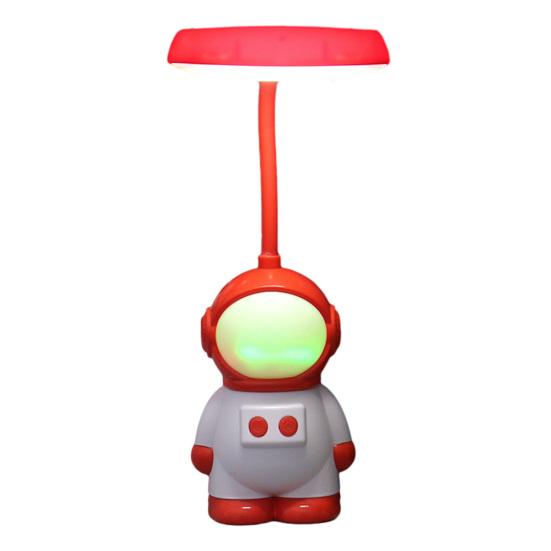 Astronauten Schreibtischlampe für Kinder Neuheit Raumfahrer LED Nachtlicht mit 7 Farben Kinderzimmer Nachttischlampe mit flexiblem Schwanenhals für Wohnzimmer Schlafzimmer